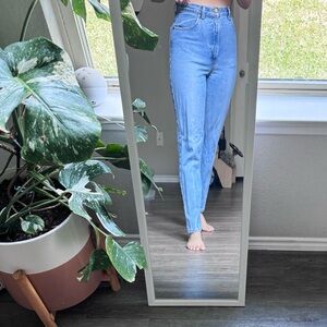 Light Blue High-Rise Straight Leg Women’s Jeans